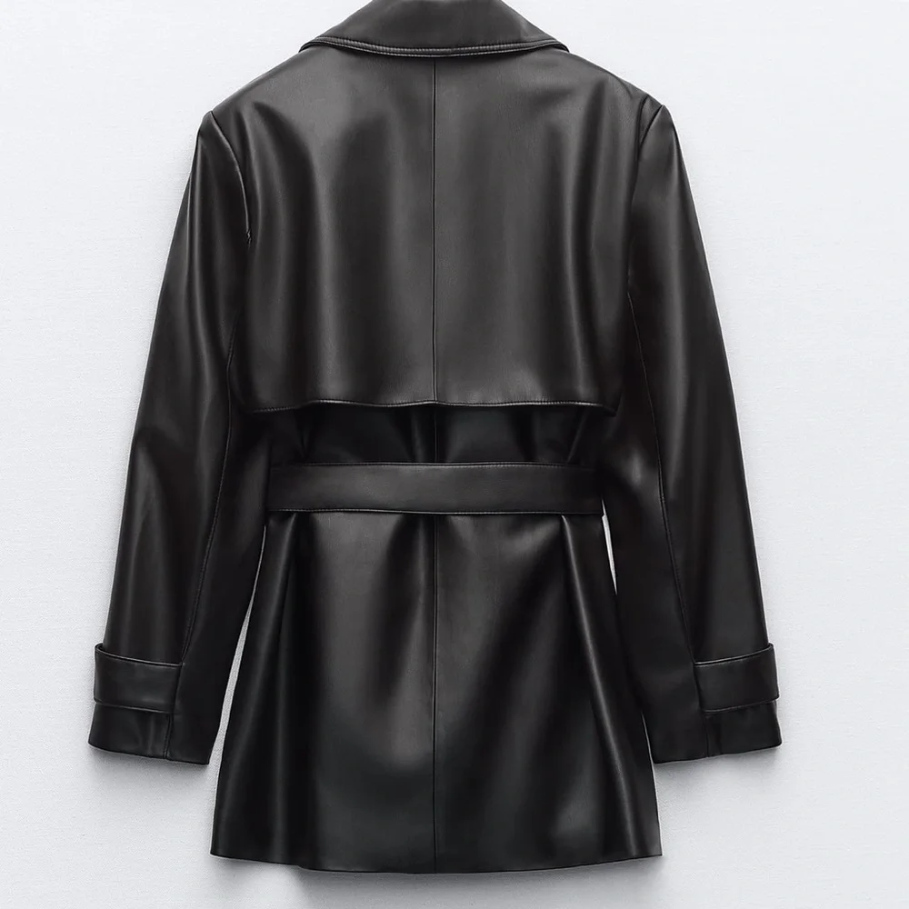 Zara faux leather short jacket_4